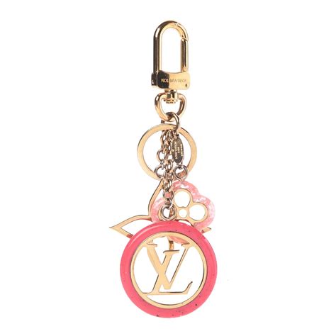louis vuitton key holder pink
